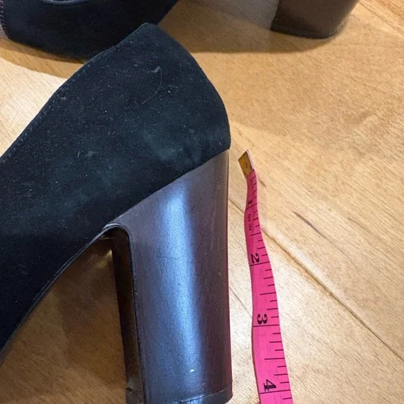 Missoni Target suede block heel pump shoe black sz 7.5 - Picture 4 of 8